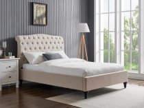 Middleton bedstead in a natural tone fabric