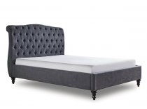 Middleton bedstead in dark grey fabric