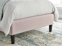 Kielder bedstead in pink fabric