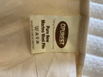 Double Machine Washable Merino wool mattress topper with elasticated skirt